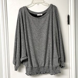 NWOT Cherish brand Metallic dolman sleeve top. Very stretchy and cute